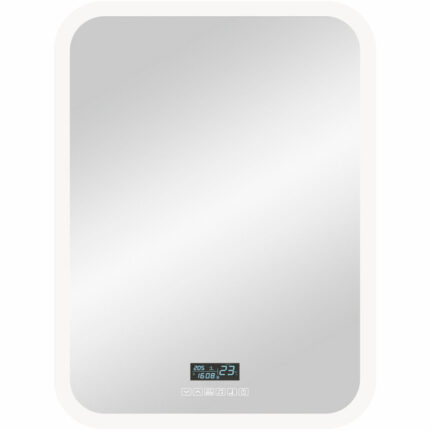 Continent Зеркало с подсветкой Glamour 600x800 с многофункциональной панелью, антизапотевание